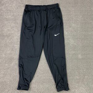 Nike Essential Knit Gym Running Pants Men's Large Black Jogger BV4817-010